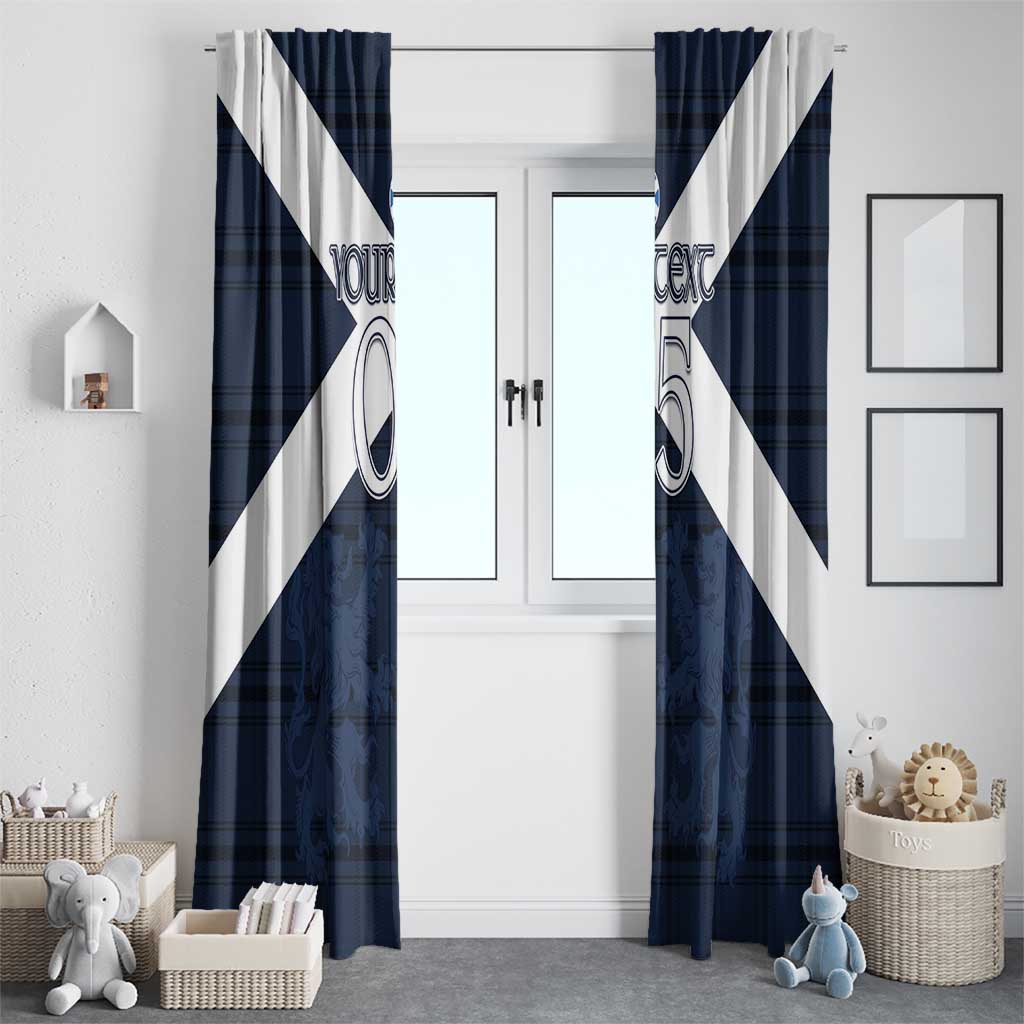 Custom Scotland Tartan Football Window Curtain Flag Style - Wonder Print Shop