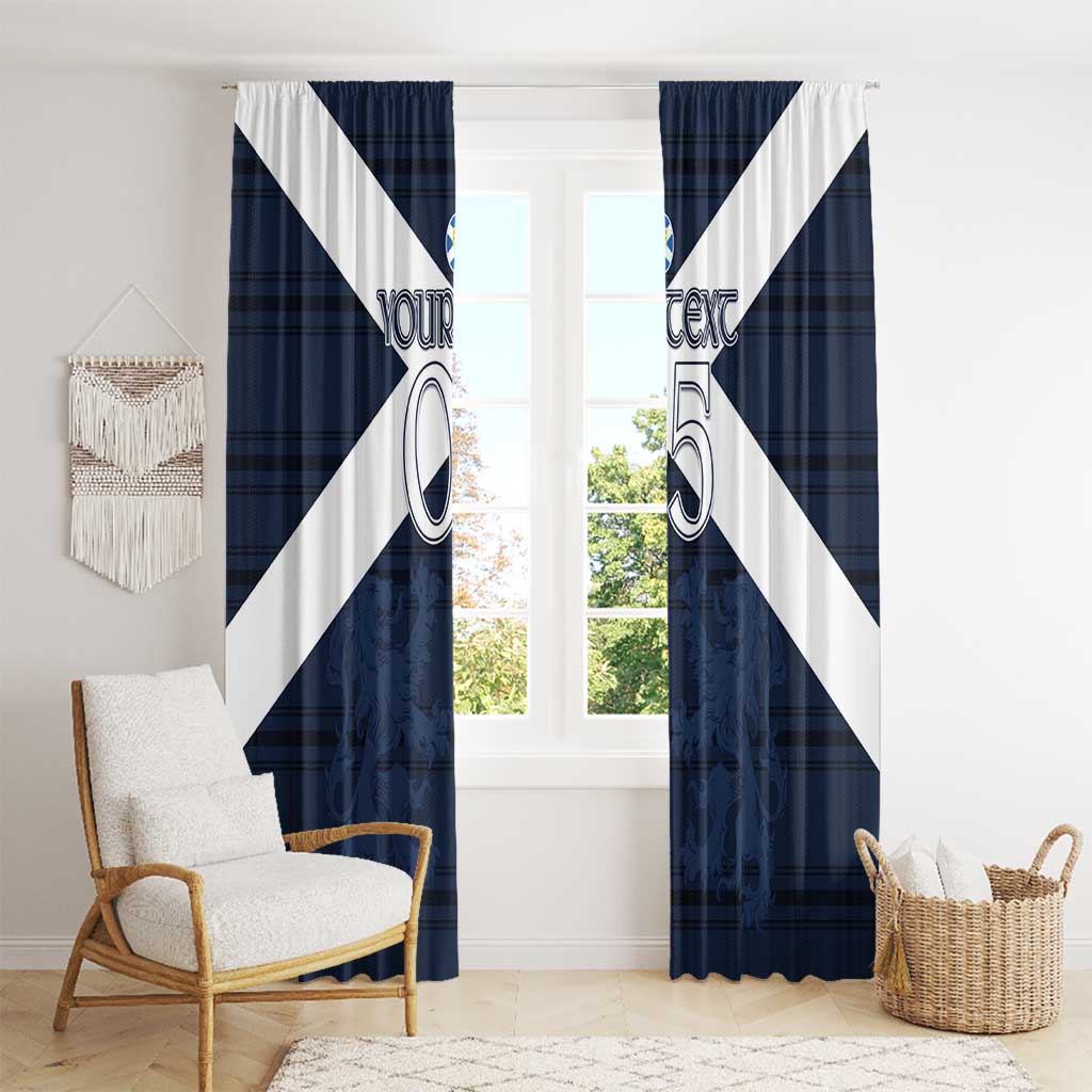 Custom Scotland Tartan Football Window Curtain Flag Style - Wonder Print Shop