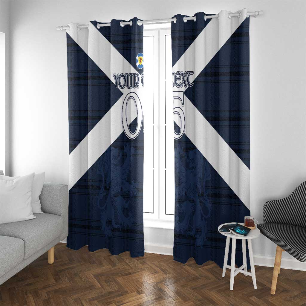 Custom Scotland Tartan Football Window Curtain Flag Style - Wonder Print Shop