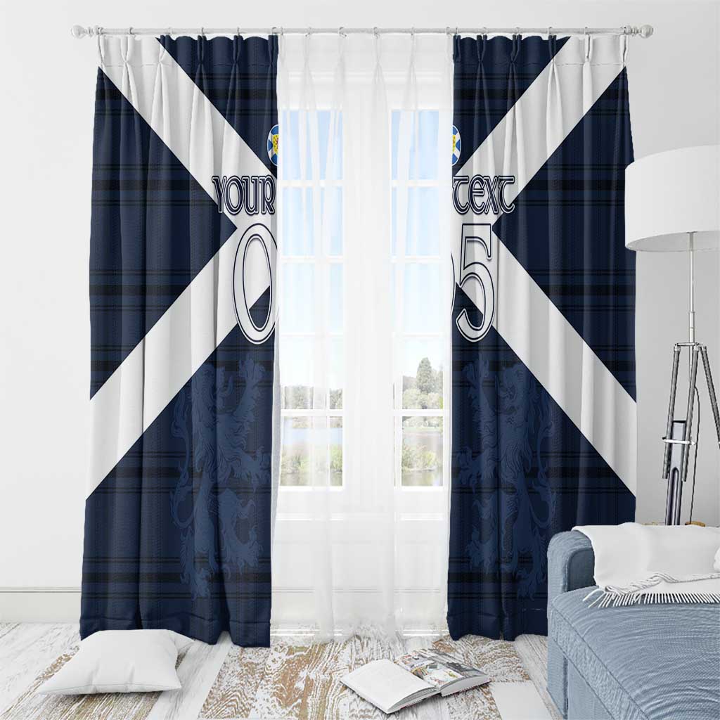 Custom Scotland Tartan Football Window Curtain Flag Style - Wonder Print Shop