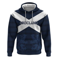 Custom Scotland Tartan Football Zip Hoodie Flag Style - Wonder Print Shop