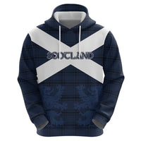 Custom Scotland Tartan Football Zip Hoodie Flag Style - Wonder Print Shop