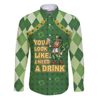 Happy St Patrick's Day Family Matching Mermaid Dress and Hawaiian Shirt Leprechaun With Beer