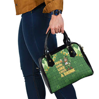 Happy St Patrick's Day Shoulder Handbag Leprechaun With Beer