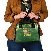 Happy St Patrick's Day Shoulder Handbag Leprechaun With Beer
