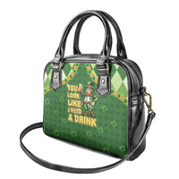 Happy St Patrick's Day Shoulder Handbag Leprechaun With Beer