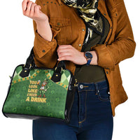 Happy St Patrick's Day Shoulder Handbag Leprechaun With Beer