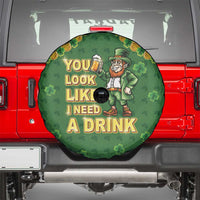 Happy St Patrick's Day Spare Tire Cover Leprechaun With Beer
