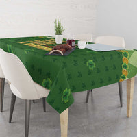 Happy St Patrick's Day Tablecloth Leprechaun With Beer