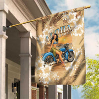 Aloha Hawaii Biker Garden Flag Ride To Paradise