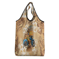 Aloha Hawaii Biker Grocery Bag Ride To Paradise