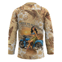 Aloha Hawaii Biker Hockey Jersey Ride To Paradise
