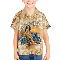 Aloha Hawaii Biker Kid Hawaiian Shirt Ride To Paradise