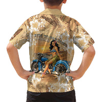 Aloha Hawaii Biker Kid Hawaiian Shirt Ride To Paradise