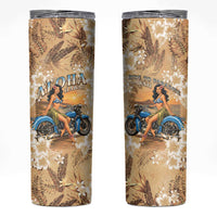 Aloha Hawaii Biker Skinny Tumbler Ride To Paradise