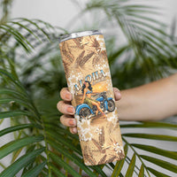 Aloha Hawaii Biker Skinny Tumbler Ride To Paradise