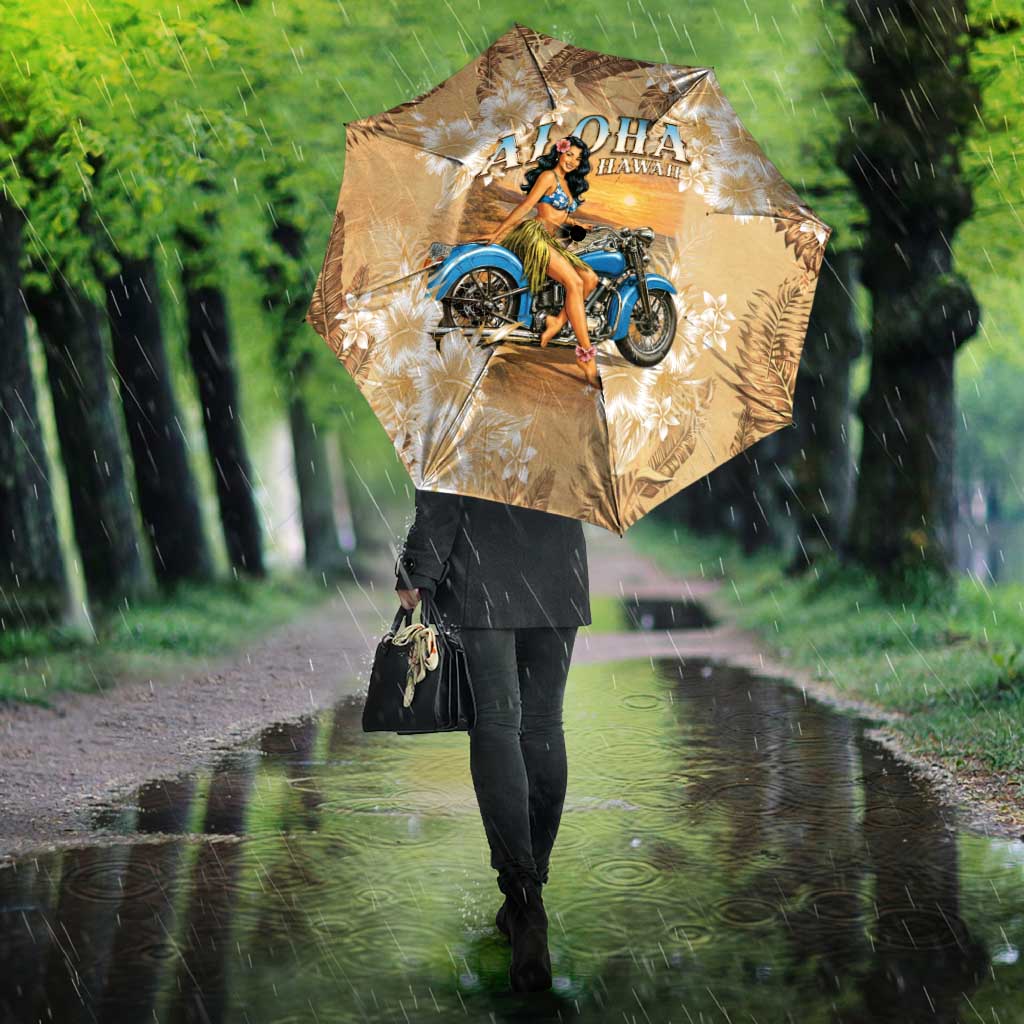 Aloha Hawaii Biker Umbrella Ride To Paradise