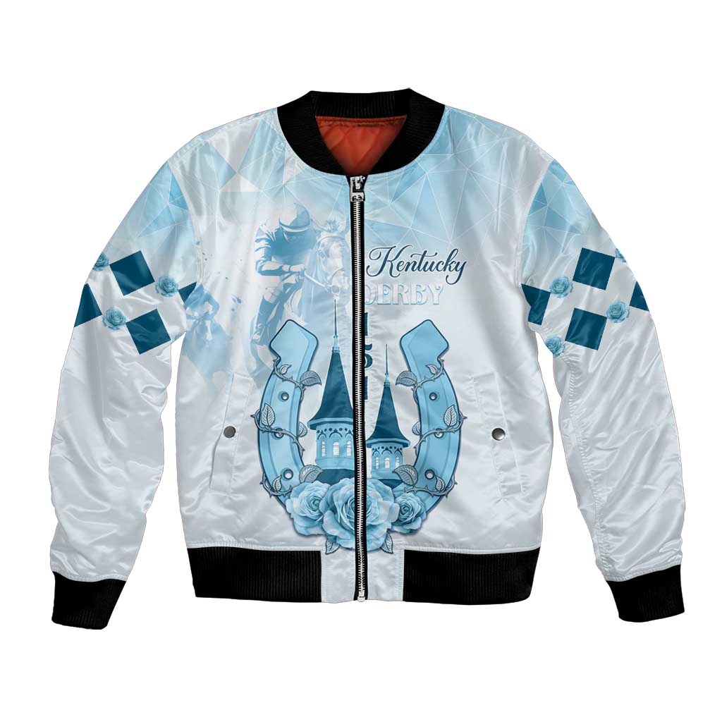 Kentucky Horse Racing Bomber Jacket 151st Anniversary Blue Version LT05
