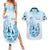 Kentucky Horse Racing Couples Matching Summer Maxi Dress and Hawaiian Shirt 151st Anniversary Blue Version LT05