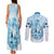 Kentucky Horse Racing Couples Matching Tank Maxi Dress and Long Sleeve Button Shirt 151st Anniversary Blue Version LT05