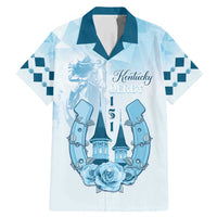 Kentucky Horse Racing Family Matching Mermaid Dress and Hawaiian Shirt 151st Anniversary Blue Version LT05