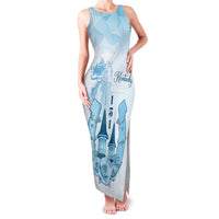 Kentucky Horse Racing Family Matching Tank Maxi Dress and Hawaiian Shirt 151st Anniversary Blue Version LT05