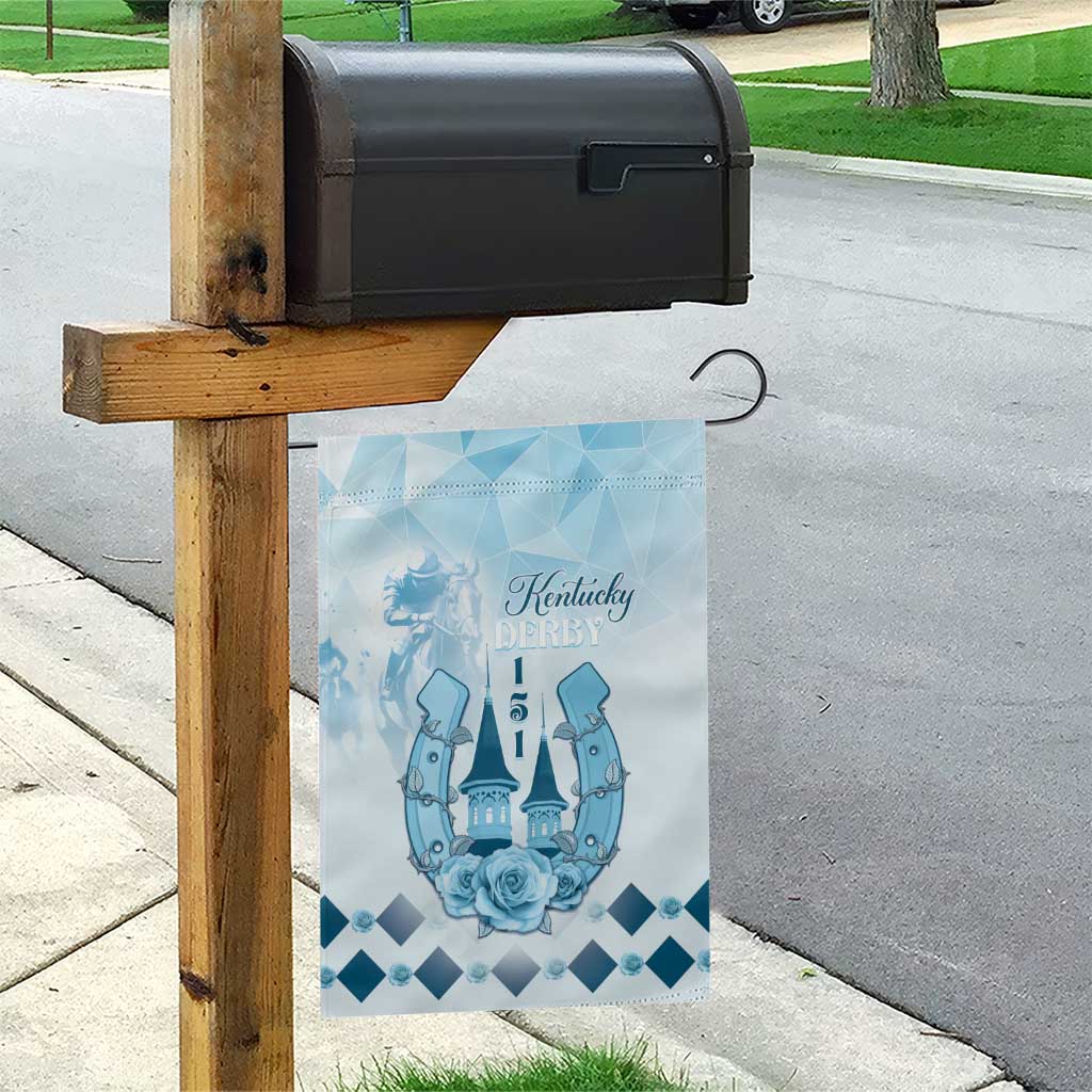 Kentucky Horse Racing Garden Flag 151st Anniversary Blue Version LT05