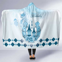 Kentucky Horse Racing Hooded Blanket 151st Anniversary Blue Version LT05