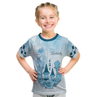 Kentucky Horse Racing Kid T Shirt 151st Anniversary Blue Version LT05