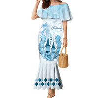 Kentucky Horse Racing Mermaid Dress 151st Anniversary Blue Version LT05