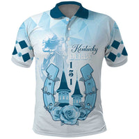 Kentucky Horse Racing Polo Shirt 151st Anniversary Blue Version LT05