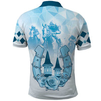 Kentucky Horse Racing Polo Shirt 151st Anniversary Blue Version LT05