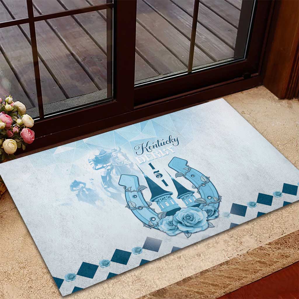 Kentucky Horse Racing Rubber Doormat 151st Anniversary Blue Version LT05