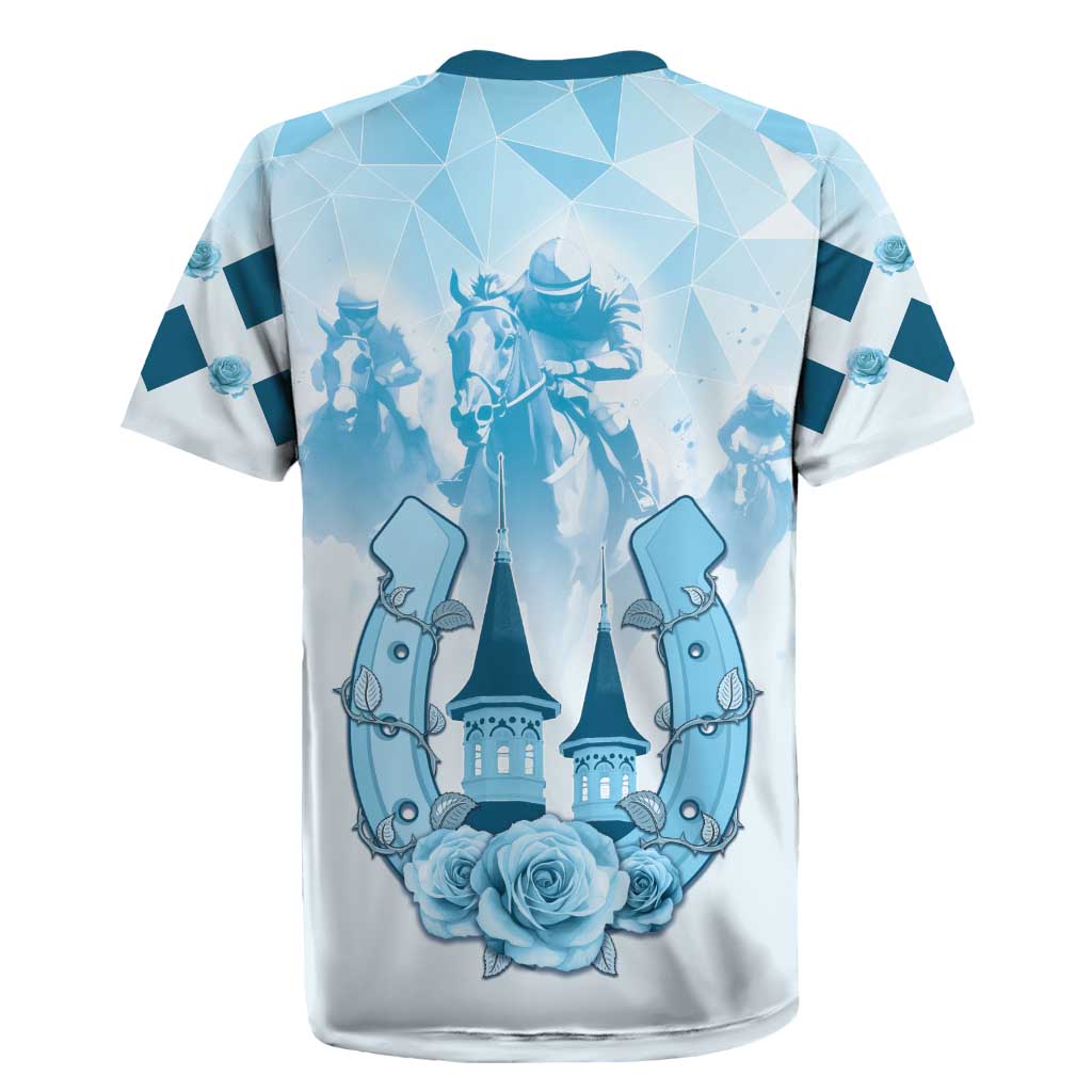 Kentucky Horse Racing Rugby Jersey 151st Anniversary Blue Version LT05