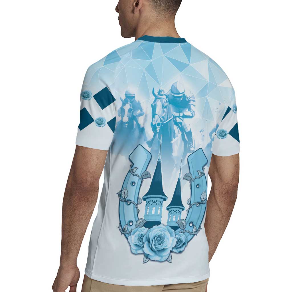 Kentucky Horse Racing Rugby Jersey 151st Anniversary Blue Version LT05
