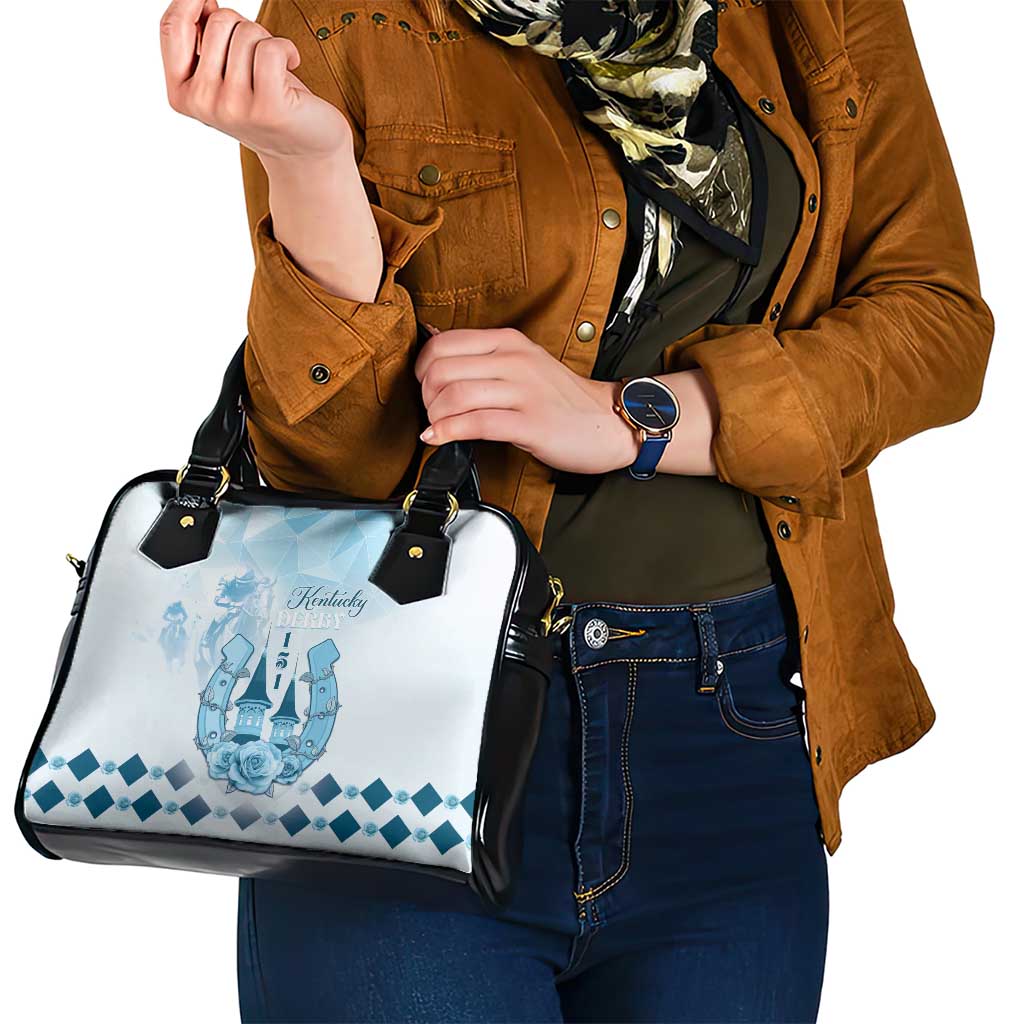 Kentucky Horse Racing Shoulder Handbag 151st Anniversary Blue Version LT05