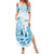 Kentucky Horse Racing Summer Maxi Dress 151st Anniversary Blue Version LT05