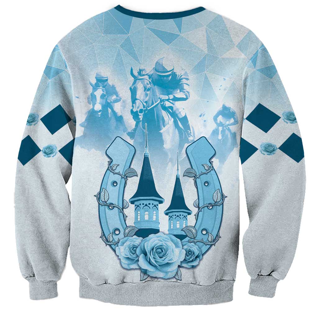 Kentucky Horse Racing Sweatshirt 151st Anniversary Blue Version LT05