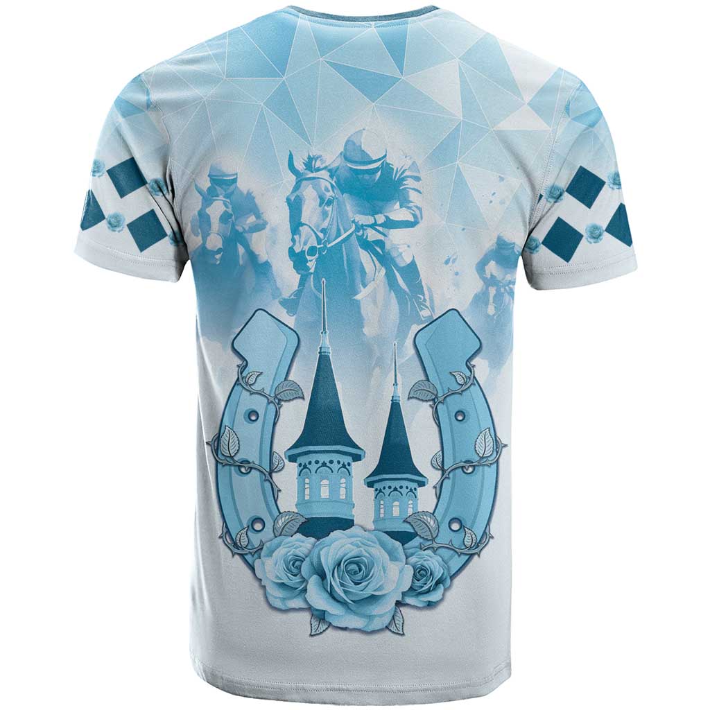 Kentucky Horse Racing T Shirt 151st Anniversary Blue Version LT05