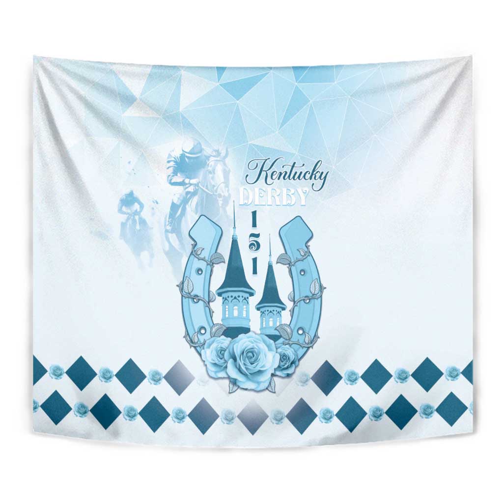 Kentucky Horse Racing Tapestry 151st Anniversary Blue Version LT05