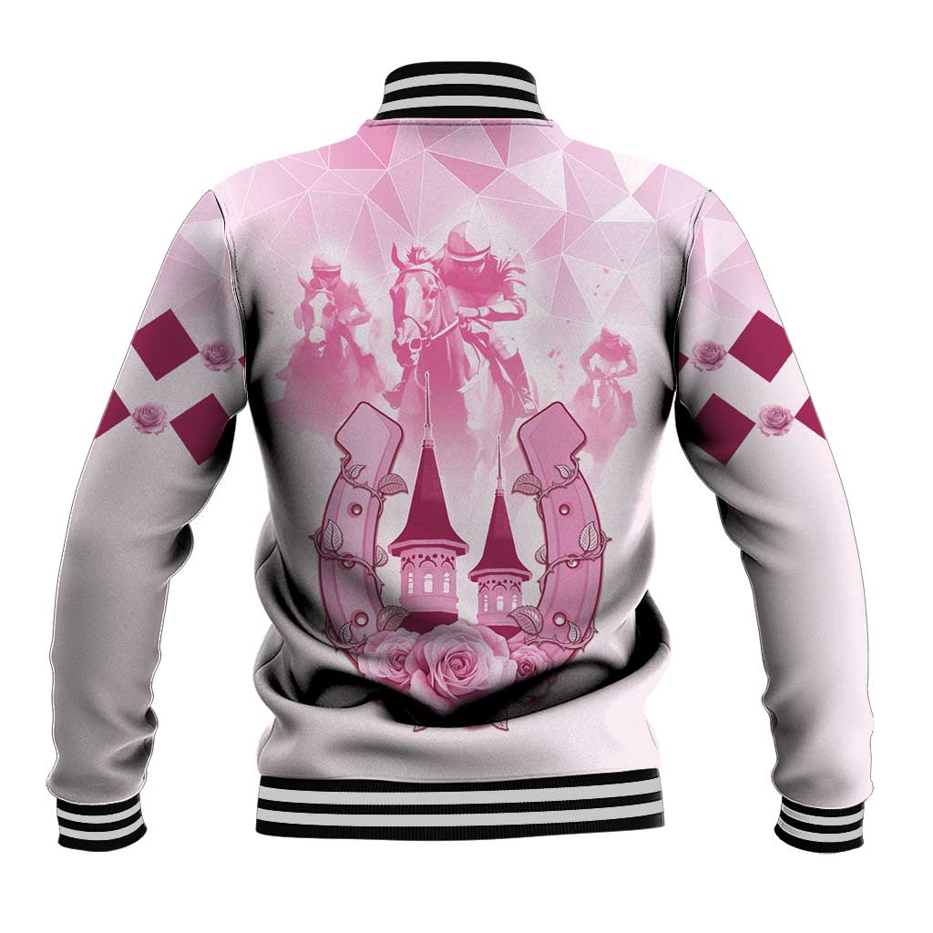 Kentucky Horse Racing Baseball Jacket 151st Anniversary Pink Version LT05