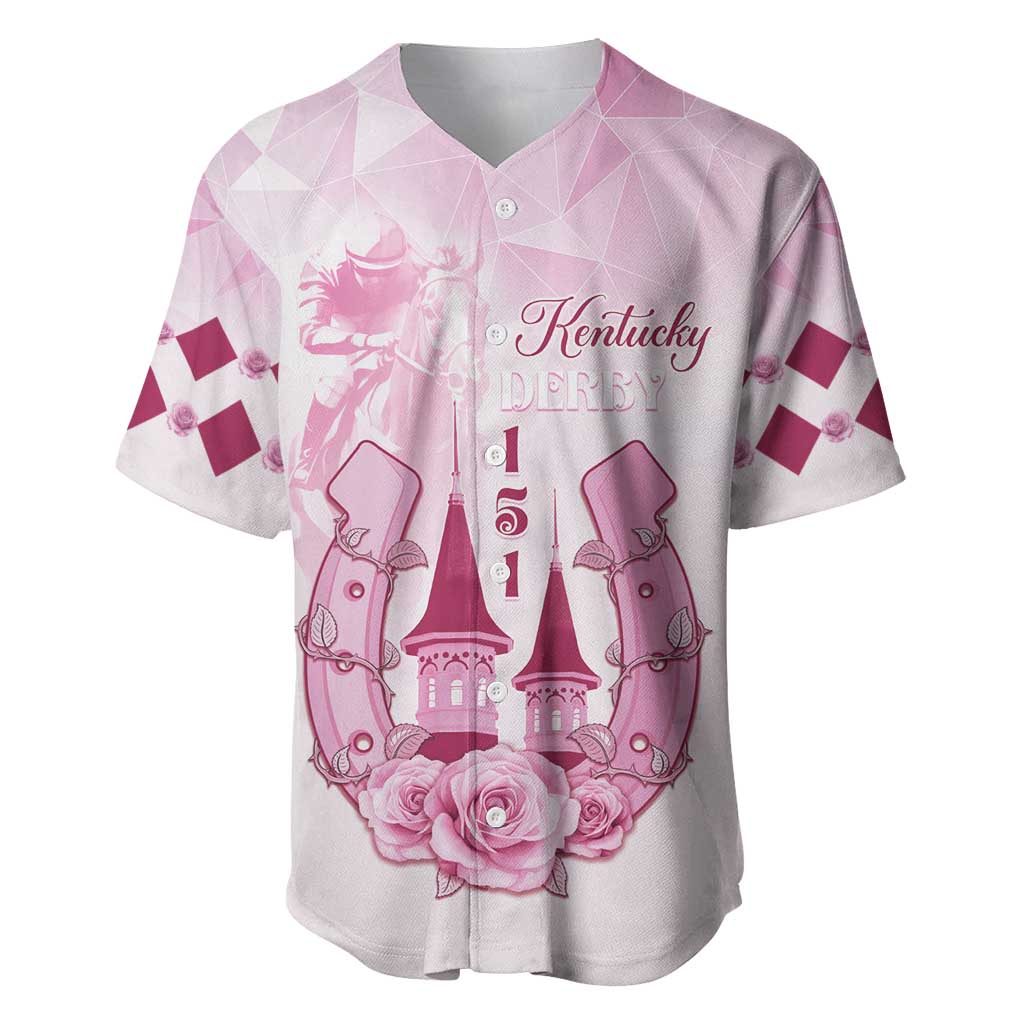 Kentucky Horse Racing Baseball Jersey 151st Anniversary Pink Version LT05