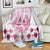 Kentucky Horse Racing Blanket 150th Anniversary Pink Version