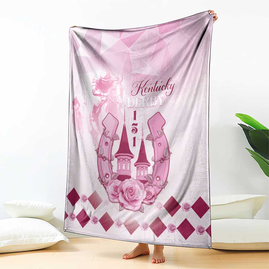 Kentucky Horse Racing Blanket 151st Anniversary Pink Version LT05