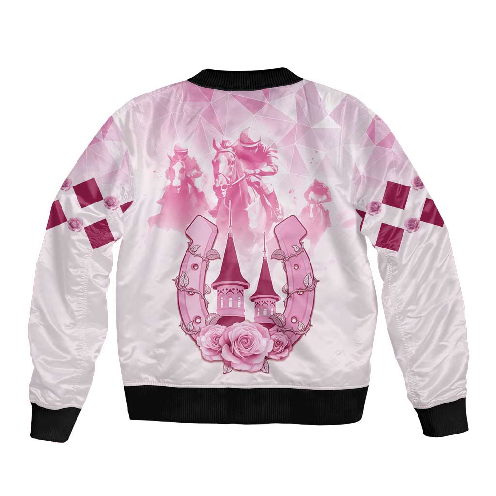 Kentucky Horse Racing Bomber Jacket 151st Anniversary Pink Version LT05