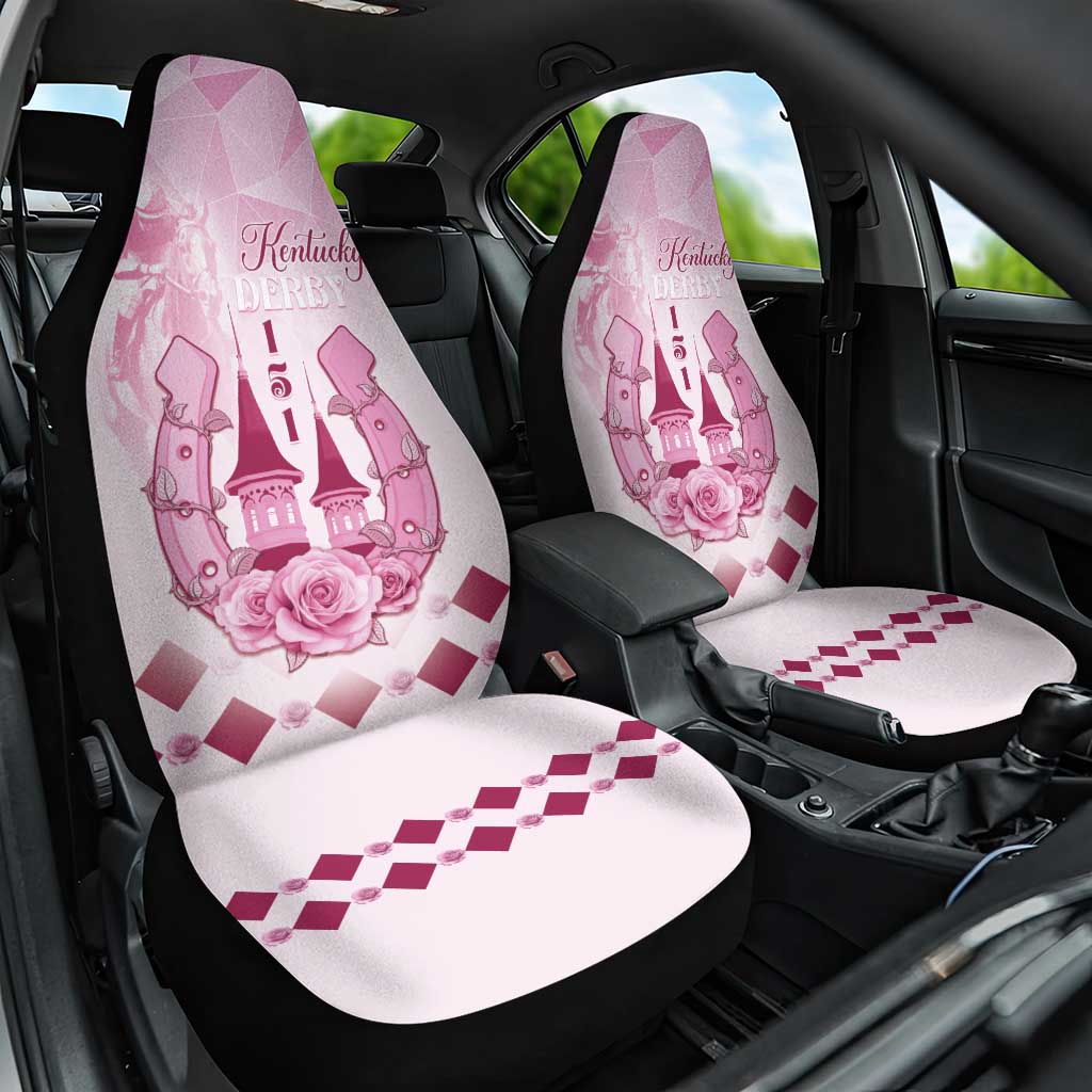 Kentucky Horse Racing Car Seat Cover 151st Anniversary Pink Version LT05