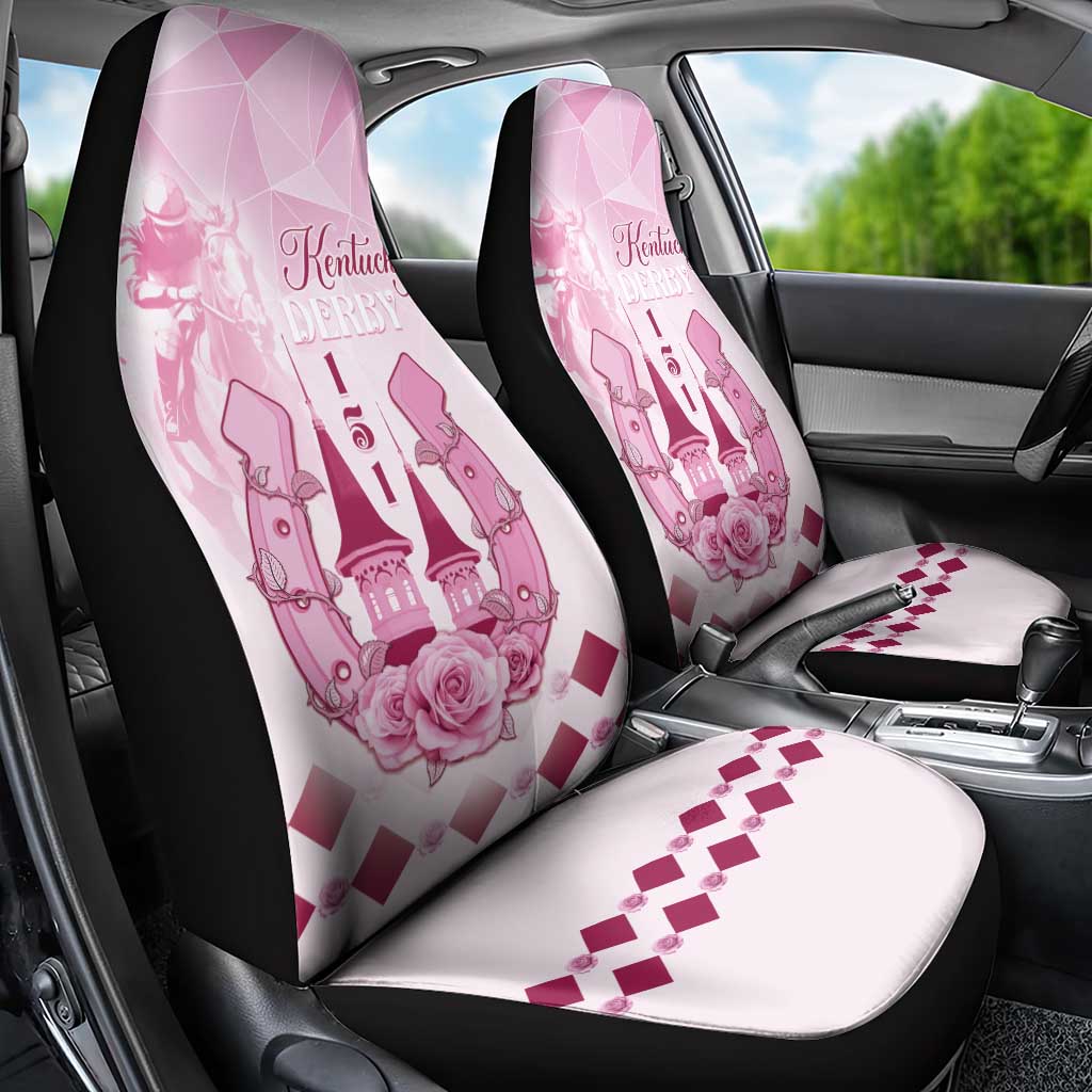Kentucky Horse Racing Car Seat Cover 151st Anniversary Pink Version LT05