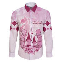 Kentucky Horse Racing Family Matching Mermaid Dress and Hawaiian Shirt 151st Anniversary Pink Version LT05