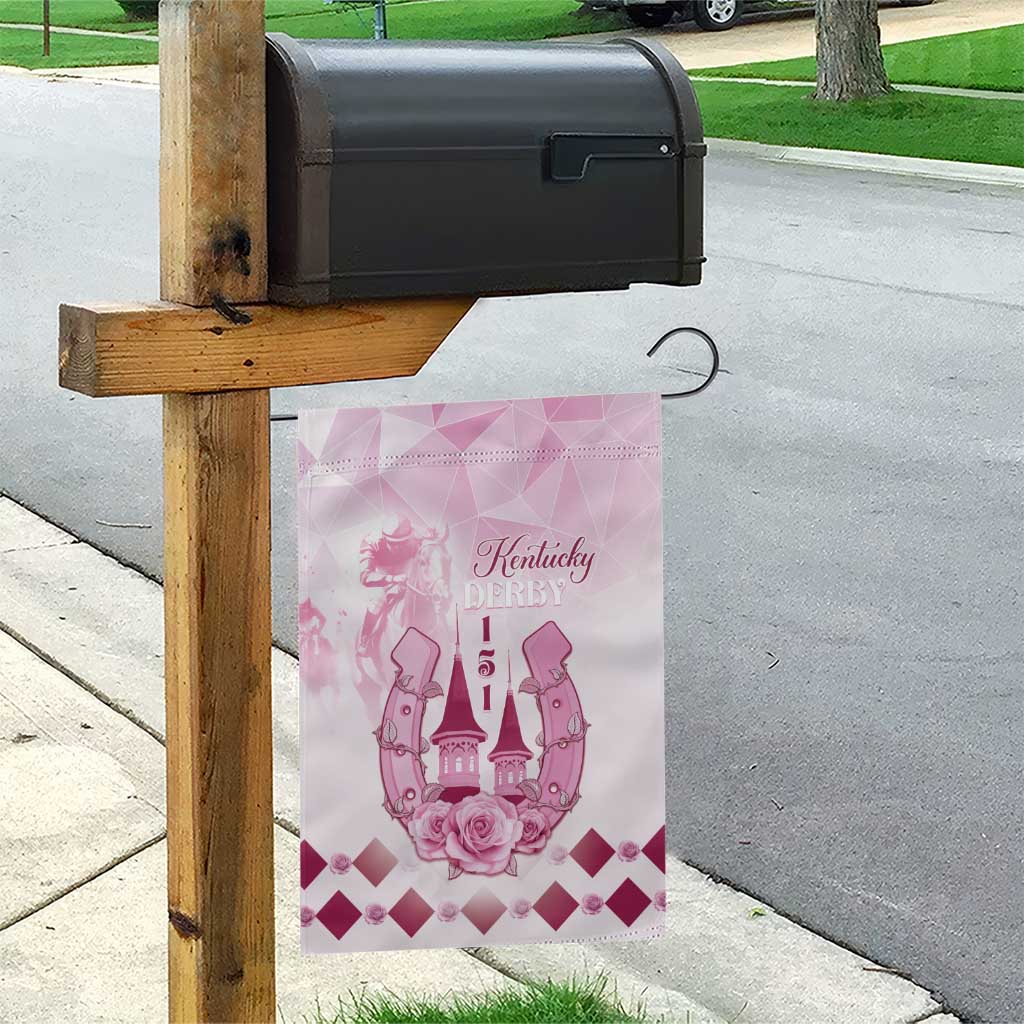 Kentucky Horse Racing Garden Flag 151st Anniversary Pink Version LT05