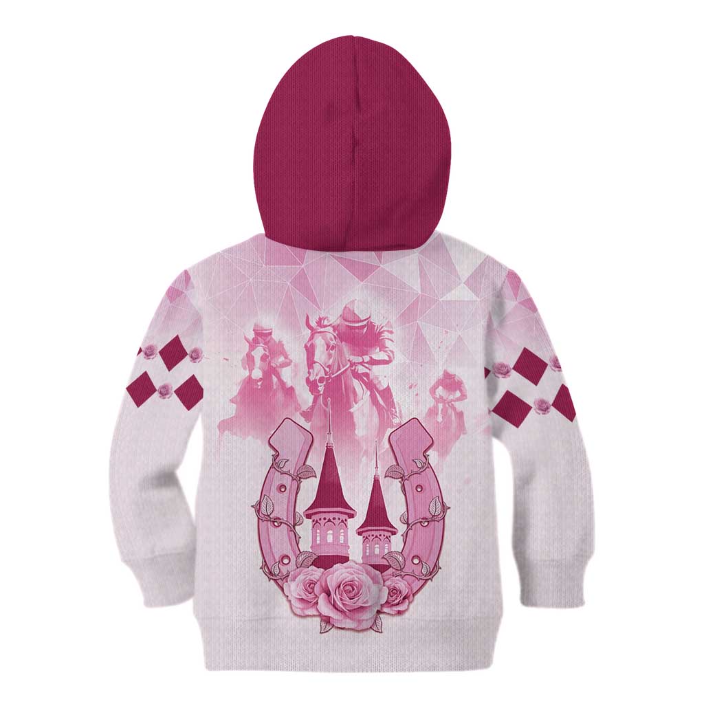 Kentucky Horse Racing Kid Hoodie 151st Anniversary Pink Version LT05